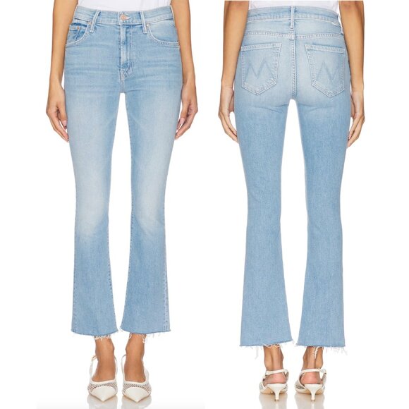 MOTHER The Insider Ankle Fray Jeans Size 32 NWT